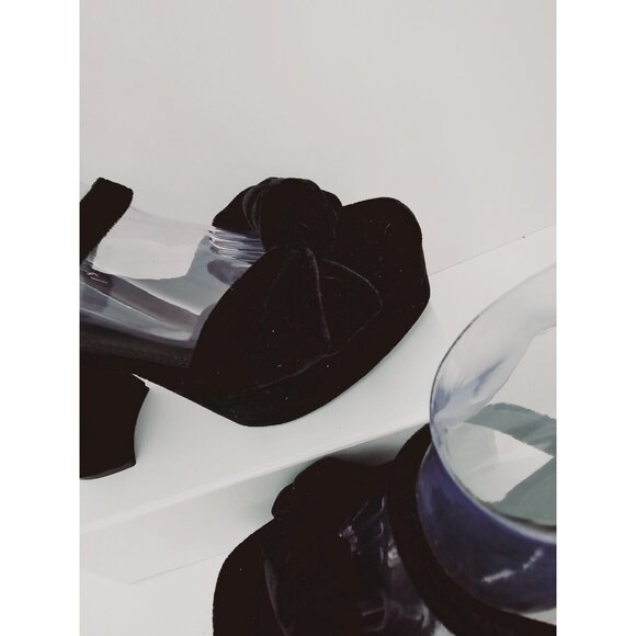 ASOS DESIGN Note Knotted Platform Open Toe Block High Heel Sandals Shoes 10 - Picture 2 of 7